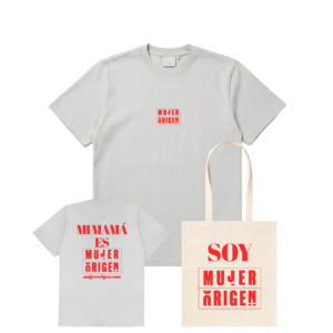 2 camisetas mujer y niño + bolsa